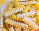 A picture of step 2 of Masala corn fries.