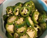 A picture of step 1 of Fried Jalapeno Coins (Bottle Caps).
