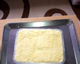 A picture of step 2 of Car shaped cake.