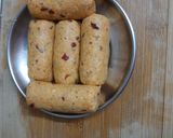 A picture of step 4 of Paneer cheese rolls.