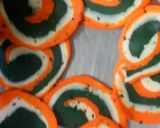 A picture of step 11 of Tricolor Chakri Mathri.