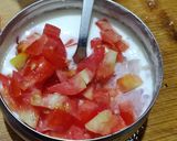 A picture of step 2 of Tomato Raita Recipe | How to make Tomato Raita | Thakkali Thayir Pachadi.