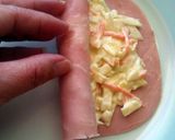 A picture of step 4 of Vickys Homemade Coleslaw / Ham Roll-Ups, GF DF EF SF NF.
