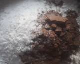 Steamed chocolate brownie cake with jelly and choco chips recipe step 1 photo