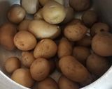 A picture of step 1 of Dum aloo.
