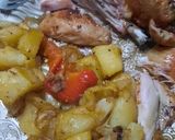 Foto del paso 10 de la receta: Pata y muslo con papas al horno