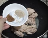 A picture of step 2 of Milky karahi.