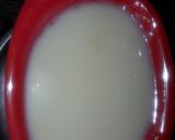 A picture of step 1 of Condensed milk Toast.