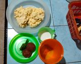 Foto langkah ke 2 dari resep Bubur Singkong Gula Merah Kuah Santan.