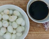 Hình bước làm 1 của món Trứng cút rim nước tương