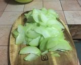Hình bước làm 2 của món Tim xào su su ngon ngọt