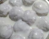 A picture of step 4 of Lobia Dahivada in Appe pan.