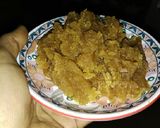 A picture of step 5 of Atte ka halwa.