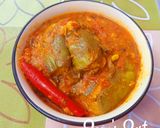 A picture of step 5 of Bharwa Masala Baingan/Stuffed Eggplants.