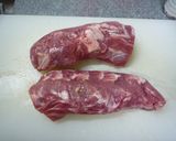 A picture of step 1 of Pork Tenderloin in Demi-Glace Sauce.