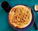 Foto del paso 11 de la receta: Mis fideos con salsa a la carbonara de salmón ahumado y gin