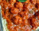 A picture of step 5 of Meat balls spaghettis.