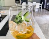 A picture of step 1 of Mango Mojito.