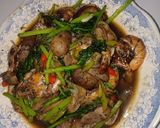 Foto langkah ke 6 dari resep Udang cumi jamur sawi hitam.