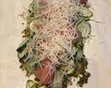 Une image de l'étape 2 de Tresse feuilletée courgettes et saumon.
