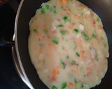 A picture of step 3 of Veggie Pancake.