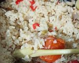 Foto langkah ke 3 dari resep Nasi liwet teri pedas.