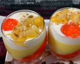 A picture of step 11 of Mango custard shots.