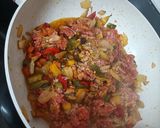 Foto del paso 3 de la receta: Carne picada con verduras en salsa teriyaki