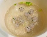 Hình bước làm 3 của món Canh bí đỏ thịt viên