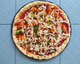 Gambar langkah 10 resipi Chicken chese pizza.