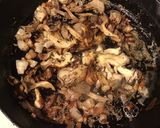A picture of step 4 of California Farm Oyster Mushroom Stroganoff.
