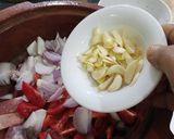 A picture of step 2 of Palak Gosht.