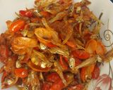 Foto langkah ke 6 dari resep Kulit melinjo teri sambal (menu sehari hari).