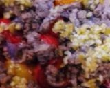 A picture of step 4 of Eggplant Casserole with Freekeh, Bell Peppers, and Cheese.