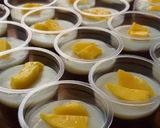Foto langkah ke 2 dari resep Pudding Coklat Vla Vanilla.