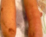 A picture of step 4 of Sausage pancakes Sticks.