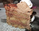 Pas rețetă Tort inimioară, din blat de chec cu nucă și crema ganache 5 fotografie