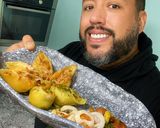 Foto del paso 11 de la receta: Conchas de pasta rellenas en tres tipos ! Cangrejo, vegetales, champiñones y tocino