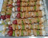 صورة لخطوة 2 من وصفة 🍡 شيش طاووق مشوي بالفرن 🍅🌶🌰