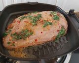 A picture of step 8 of Chicken Steak with stir fried Vegetables.