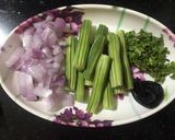 A picture of step 1 of Drumstick Daal.