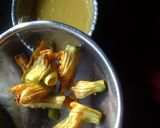 A picture of step 1 of "Sweet Pumpkin flowers Bada" #cookpad.