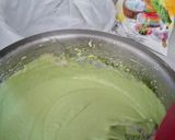 Foto langkah ke 4 dari resep Matcha Mochi Cheesecake.