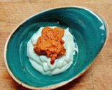 Foto del paso 4 de la receta Brochetas de mejillones en tempura con mayonesa de romesco
