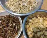 Foto langkah ke 1 dari resep Oseng2 taoge tahu teri.