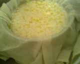 A picture of step 5 of Mom's mizithra.
