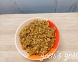 A picture of step 3 of Kaddu Chana Daal.