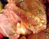 A picture of step 4 of Dutch oven one pot (Chicken and veggies).