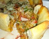 A picture of step 18 of Deep dish kabab pizza.