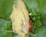 Foto langkah ke 7 dari resep Pepes ikan mas bungkus daun.